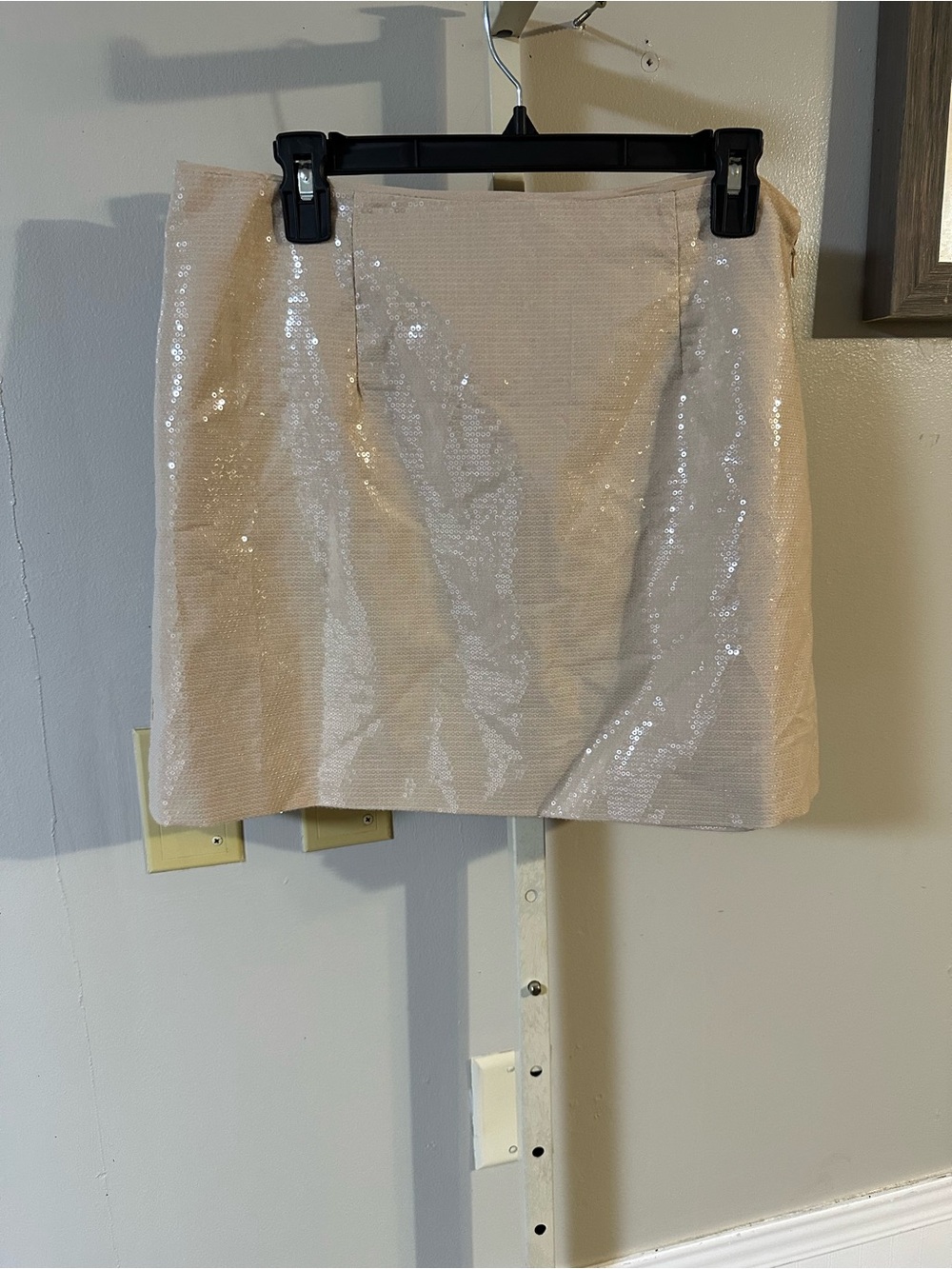 a new day Champagne Sequin Mini Skirt